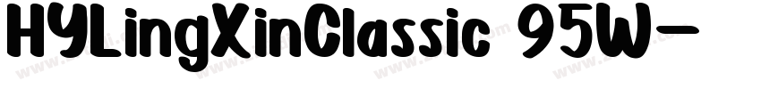 HYLingXinClassic 95W字体转换